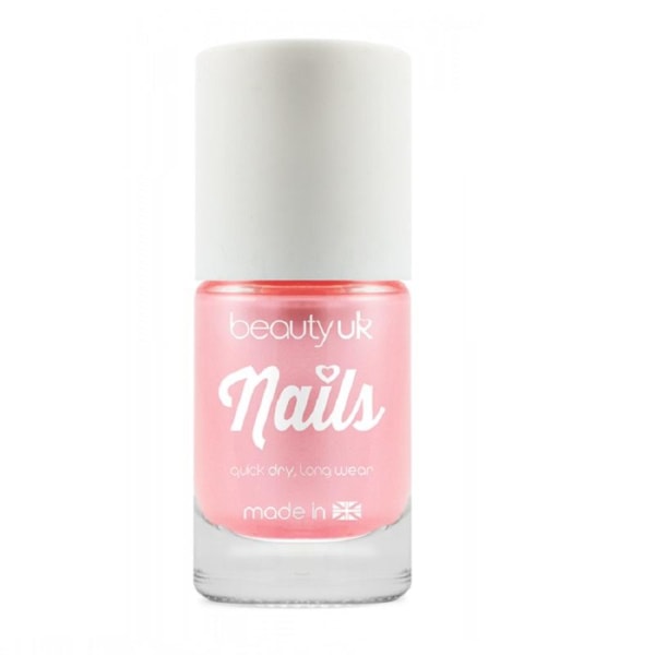 Beauty UK Candy Pearl Nail Polish - Pink Transparent