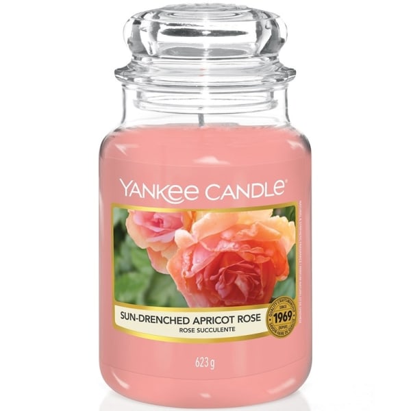 Yankee Candle Classic Large Jar Sun-Drenched Apricot Rose 623g Rosa