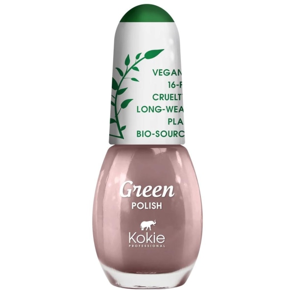 Kokie Green Nail Polish - Coffee Break Transparent