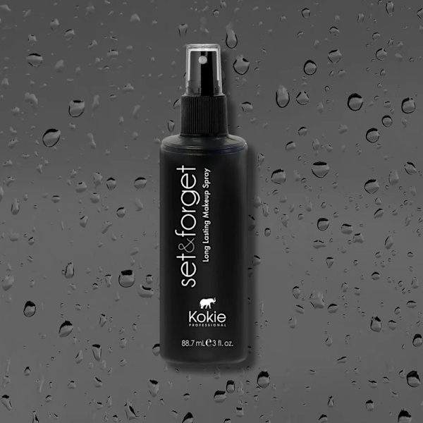 Kokie Set and Forget Long Lasting Setting Spray Svart