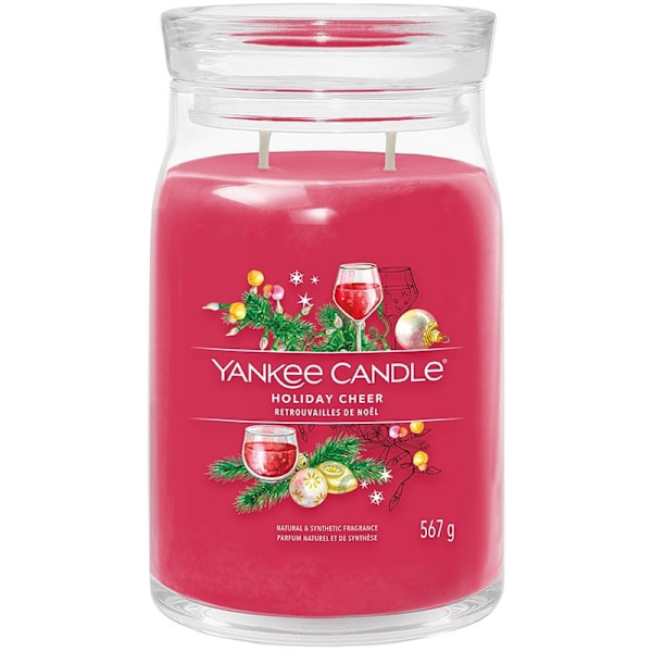 Yankee Candle Signature Large Jar Holiday Cheer 567g Red