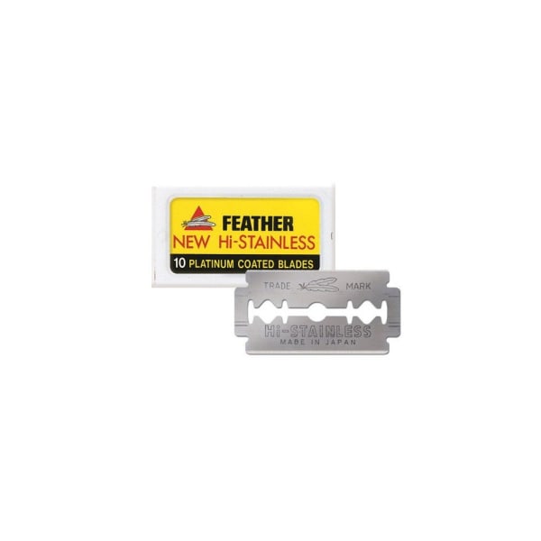 Feather New Hi-Stainless Rakblad 10-pack Yellow