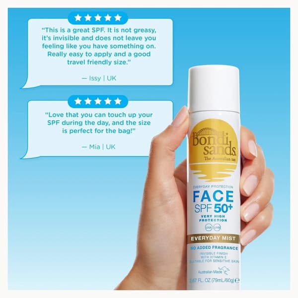 Bondi Sands SPF 50+ Everyday Face Mist 60g White