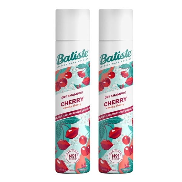 2-pack Batiste Dry Shampoo Cherry 200ml Transparent