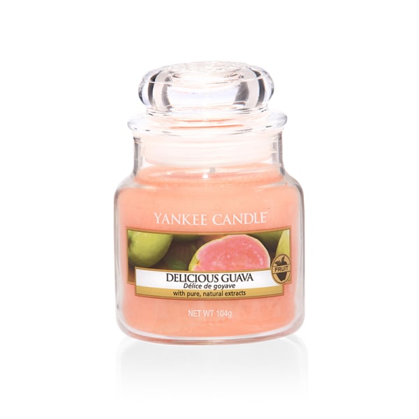 Yankee Candle Classic Medium Jar Delicious Guava Candle 411g Orange