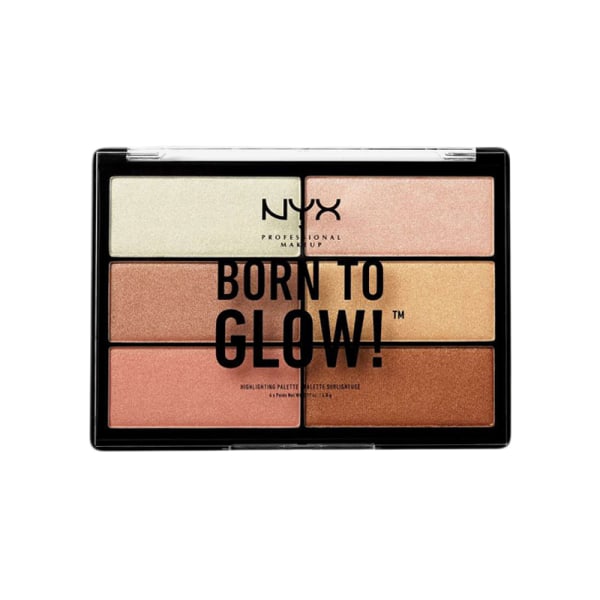 NYX PROF. MAKEUP Born To Glow Highlighting Palette Transparent