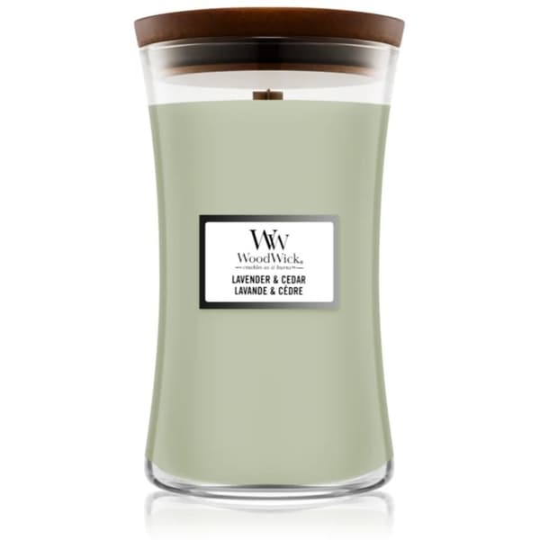 WoodWick Large - Lavender & Cedar Transparent