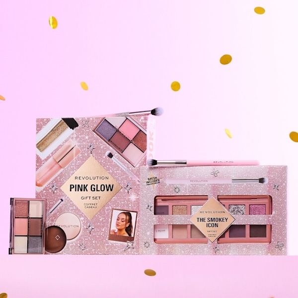 Makeup Revolution Pink Glow Get The Look Gift Set Pink