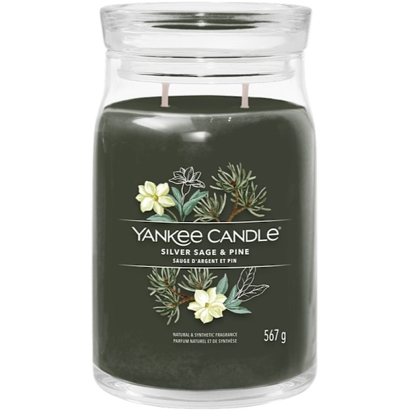 Yankee Candle Signature Large Jar Silver Sage & Pine 567g Green