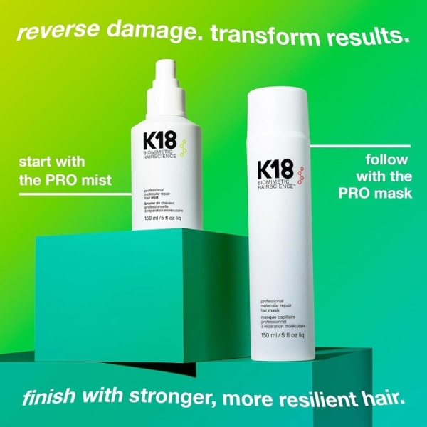 K18 Professional Molecular Repair Hair Mist 150ml Transparent