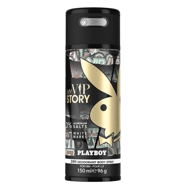 Playboy My VIP Story For Him Deo Spray 150ml Transparent