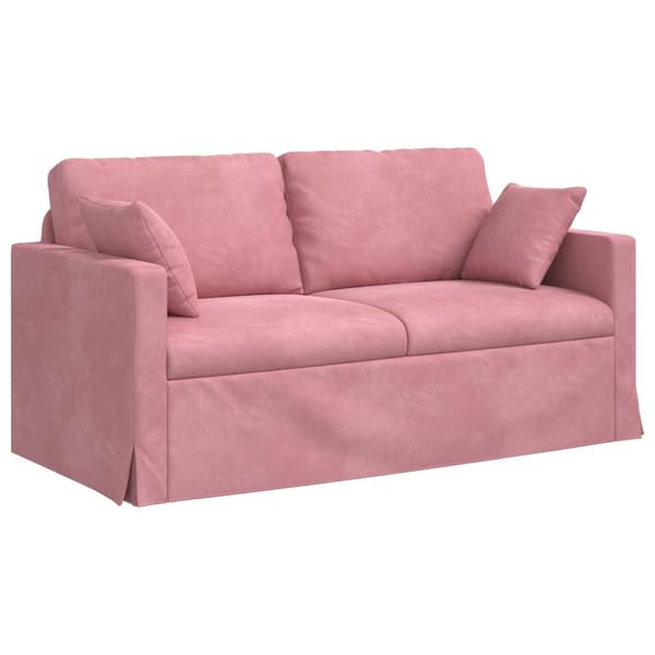 Soffset 2 pcs Rosa 158 x 78 x 80 cm Sammet