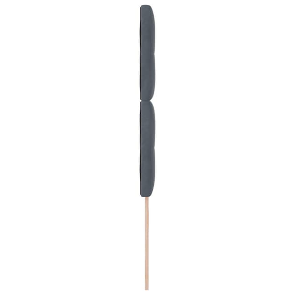 Huvudgavel Mörkgrå 80 cm Sammet