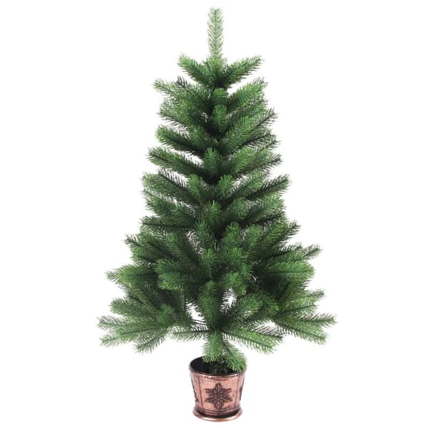 Plastgran verklighetstrogna barr 65 cm grön