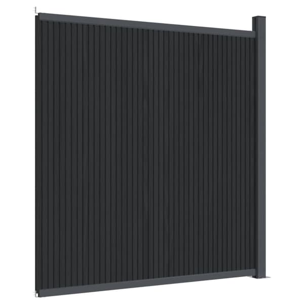 Staketpanel WPC grå 173x186 cm