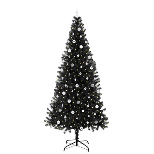 Julgran Svart 240 cm PVC