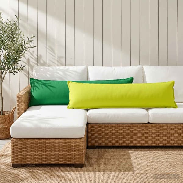 Kudde med kudde HOUTEN 2 st Grön Polyester