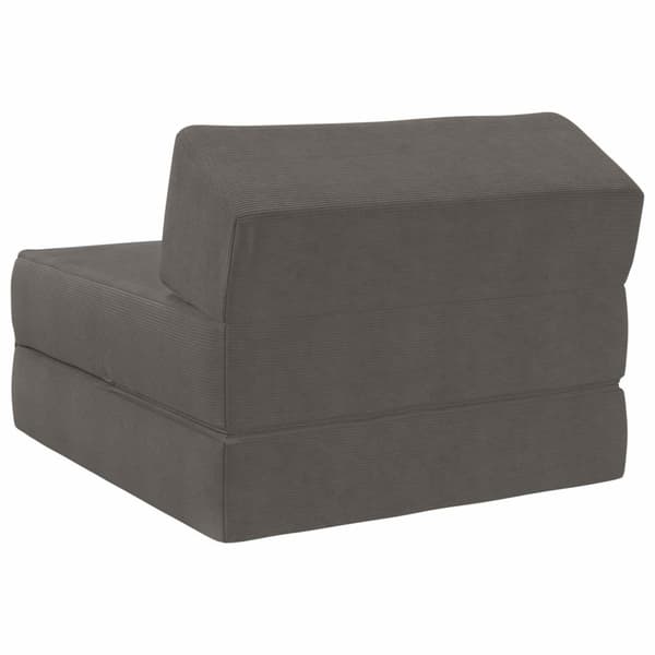 Fällbar Soffbed Ljusgrå 60 x 70 x 41 cm Corduroy