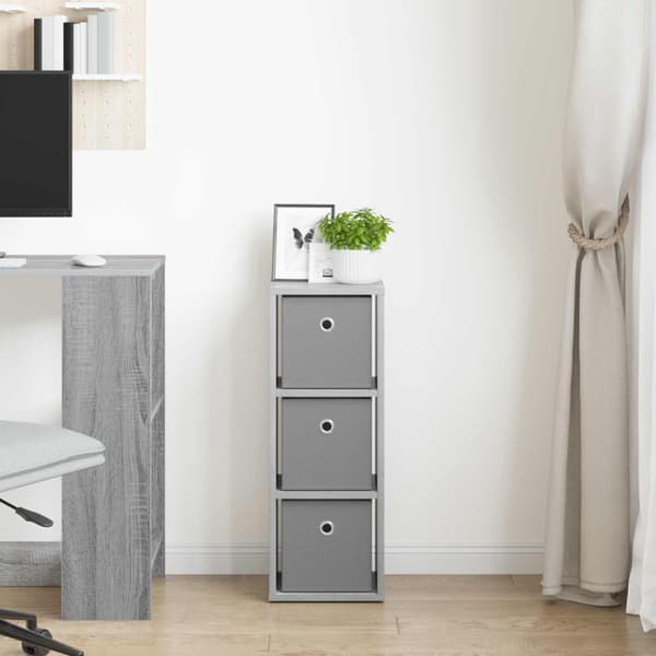 Sideboard med låda Grå Sonoma 25,5 x 22 x 69,5 cm