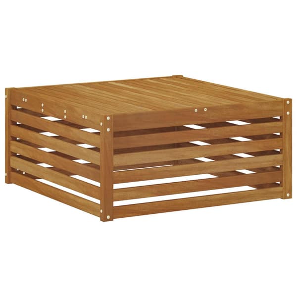 Utomhussoffset med kudde 9 pcs Naturlig och Beige Polyester