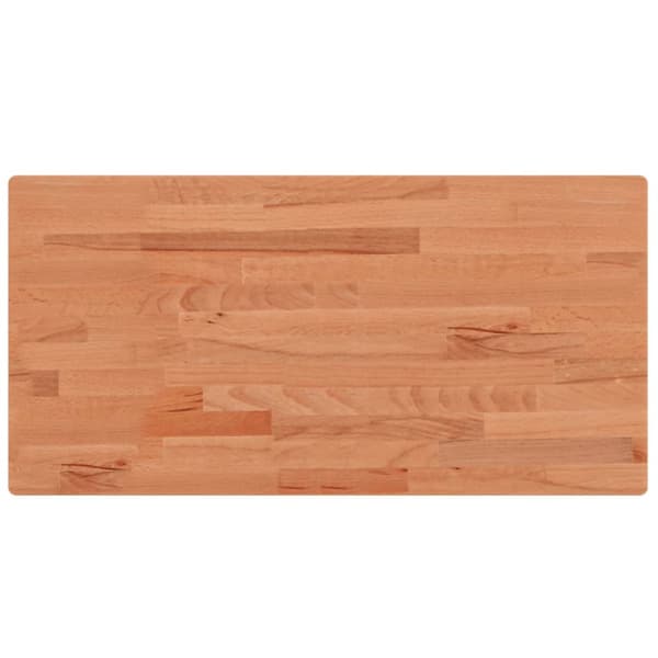 Bordsskiva 100x50x1,5 cm rektangulär massivt bokträ