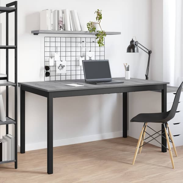 Matbord 150 x 90 x 75 cm Konstruerat trä Grå Sonoma Rektangulär