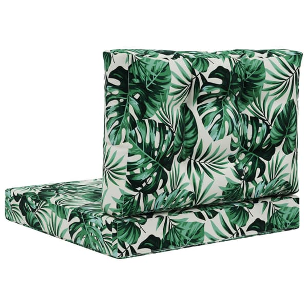 Utomhus Soffa Kudde 2 pcs Bladmönster Polyester
