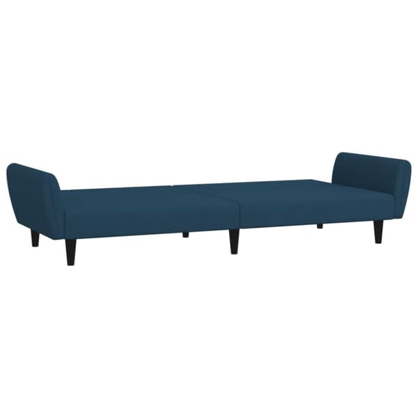 Bäddsoffa 2-sits blå sammet