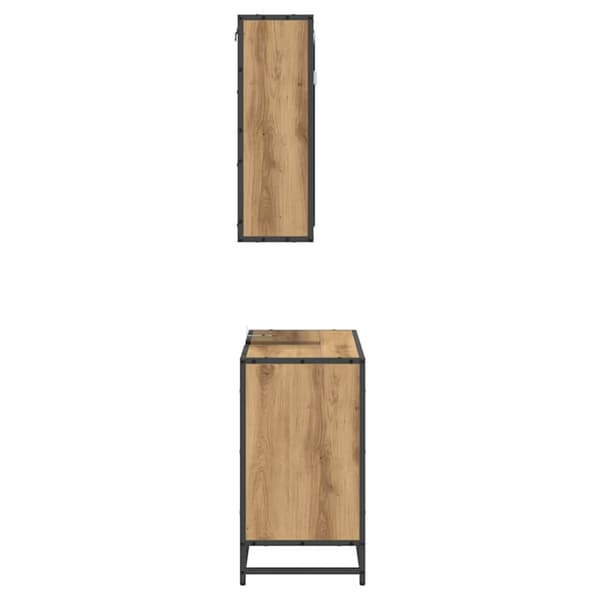 Badrumsmöbelset med låda 2 pcs Artisan Ek Konstruerat trä