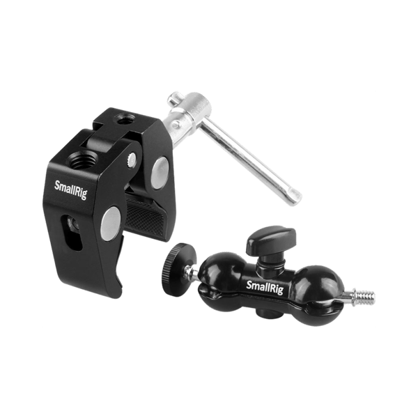 SMALLRIG 1138 Double Ballhead w/Clamp & 1/4" Screw