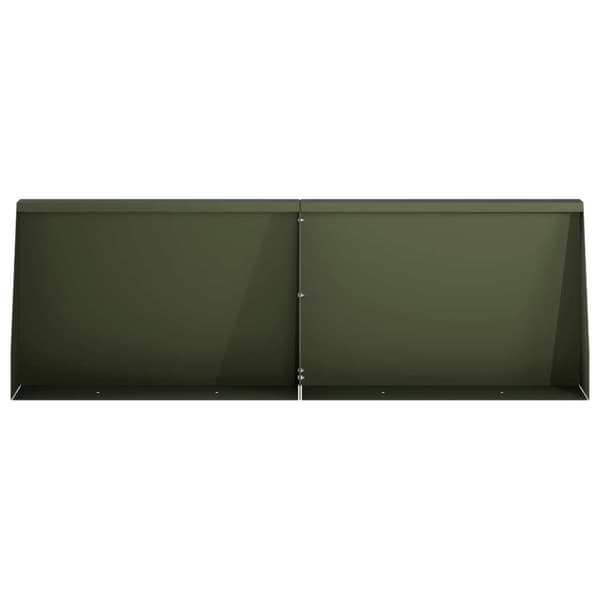 Stödvägg 2 st 60 x 12 x 40 cm Stål Olivgrön