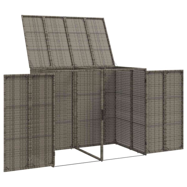 Avfallshink Box 2 pcs Grå 130 x 80 x 115 cm polyeten