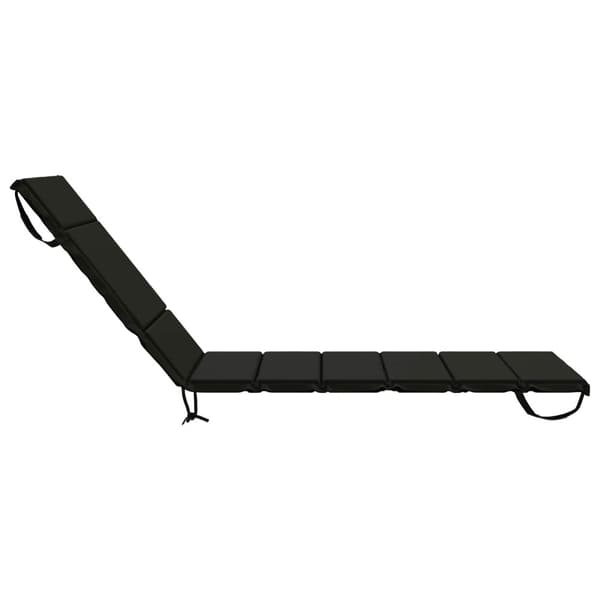 Solstol Kudde GEMERT 100% Polyester Svart 200 x 90 x 3 cm