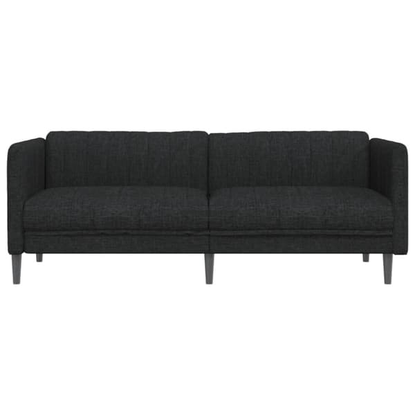 Soffa 3-sits svart tyg
