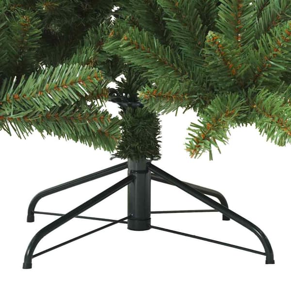 Plast Hingad Julgran med stativ Grön 210 cm PVC och stål