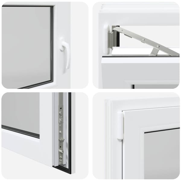 Källarfönster RISOR 110 x 55 cm PVC och glas