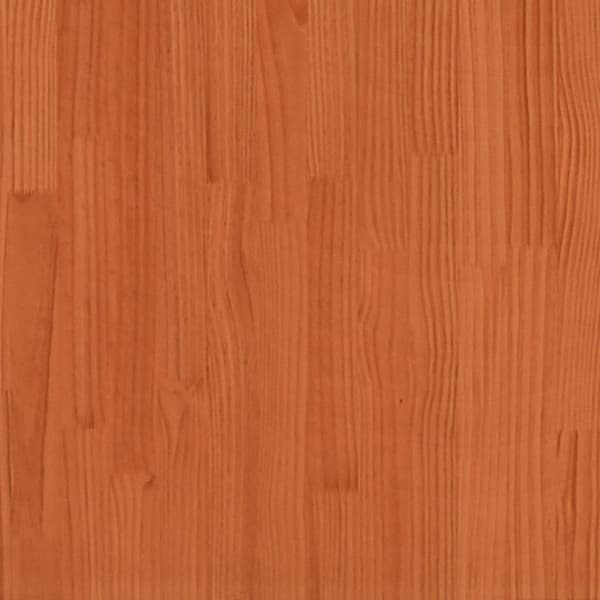 Sängram vaxad brun 90x200 cm massiv furu