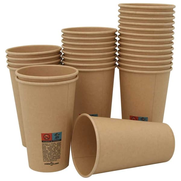 Kaffekoppar i papper 1000 st 16oz 400ml brun