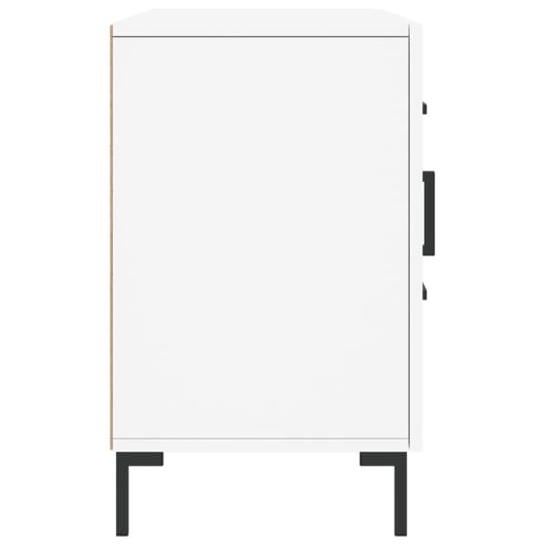 Skänk vit 100x36x60 cm konstruerat trä