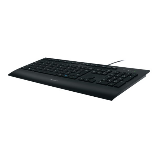 Logitech Corded K280e - tangentbord - USA, internationellt Inmatningsenhet Svart