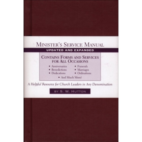 Minister`s Service Manual (inbunden, eng)