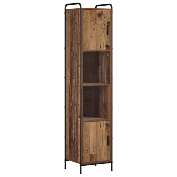 Badrumsskåpsset 4 st Gammalt trä 40 x 36 x 181 cm