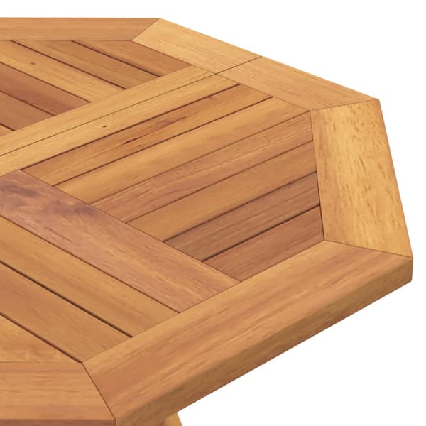 Hopfällbart trädgårdsbord Naturlig 90 x 90 x 75 cm