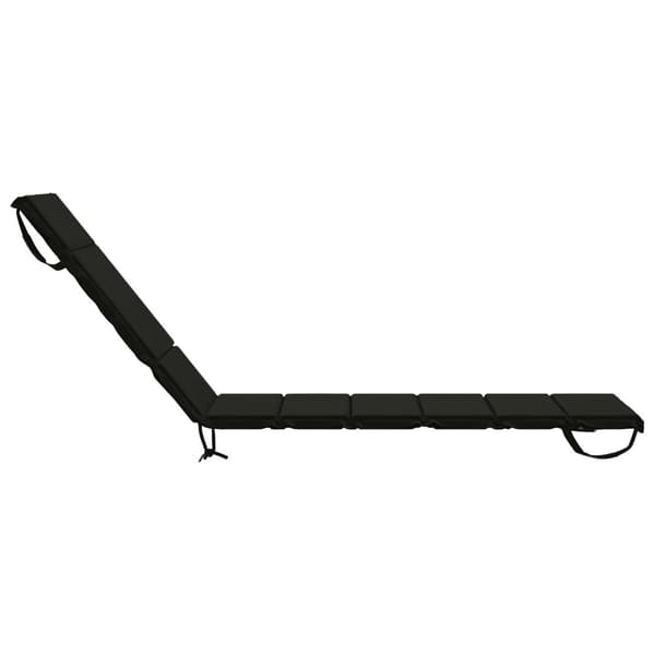 Solstol Kudde GEMERT 100% Polyester Svart 200 x 60 x 3 cm