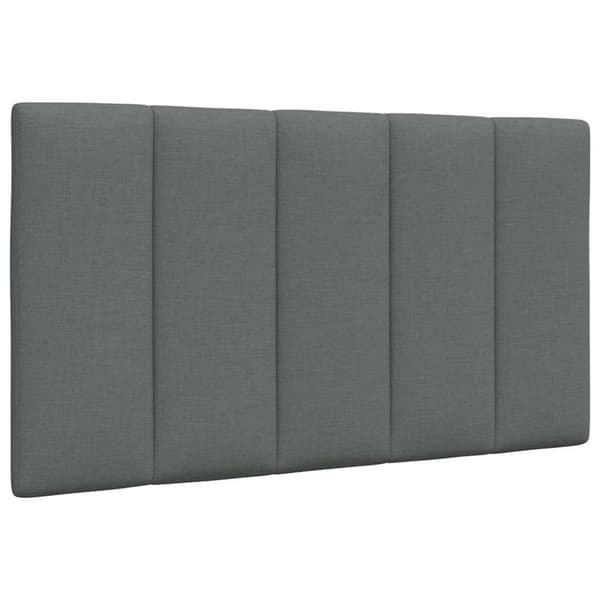 Bed Frame without Mattress "Hanko" Dark Grey 80x200 cm Fabric
