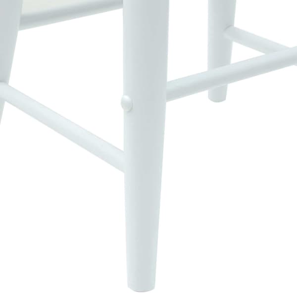 Matstolar 2 pcs Vit 46 x 37 x 63 cm Massiv Gummiträ