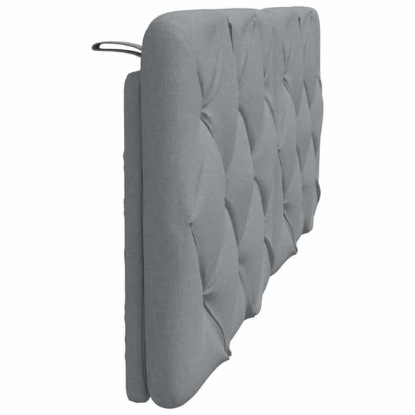 Headboard Cushion Light Grey 140 cm Fabric