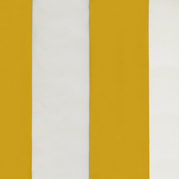 Trädgårdsparasol 230 x 230 cm Polyester Rektangulär Gul och Vit