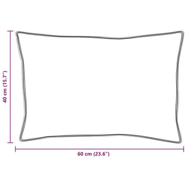 Kudde med kudde Vit 40 x 60 cm Bomull