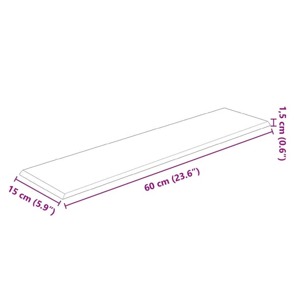 Väggsänggavel 12 pcs Mörkgrå 60 x 15 cm Sammet